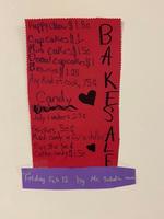 6th Graders Host Bake Sale